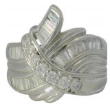 Platinum 1.02 ct Natural Brilliant Diamond Ring