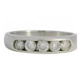 Platinum 1/2 ct Natural Brilliant Diamond Ring