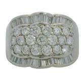 Platinum 2.80 ct Natural VS Diamond Ring