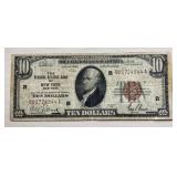 1929 $10 New York Federal Reserve Bank Note