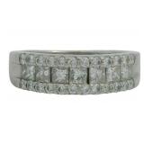 Platinum 1.00 ct Natural Brilliant Diamond Ring