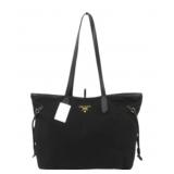 Prada Nylon Logo Tote Bag