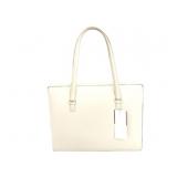 LOEWE White Leather Designer Shoulder Bag