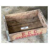 Vintage G. C. C. Beverages Crate