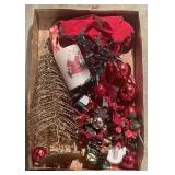 Tray Lot Of Assorted Christmas Decor