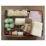 Tray Lot Of Assorted Candles & More