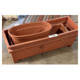 4 Large Assorted Planters