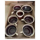 7 Pieces Assorted Brown Drip