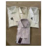 (4) T.M Jewin Size 36 Dress Shirts