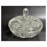 Anchor Hocking Prescut Clear Glass Star of David