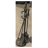 Cast Iron Fireplace Set