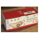 Christmas Stoneware Gravy Boat