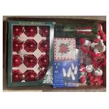 Tray Lot Of Assorted Christmas Decor