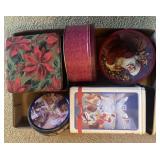 (5) Assorted Tins