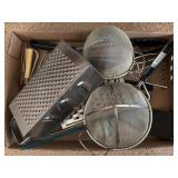 Assorted Kitchen Ware Including Graters, Masher,