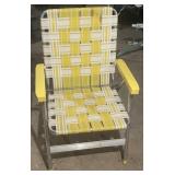 Vintage Folding Lawn Chair (As Pictured)