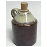 Vintage Moonshine Brown Gray Pottery Bar Wine