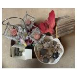 Tray Lot Consisting Of Candle Holder, Tom Clark