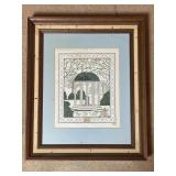 17ï¿½ x 14ï¿½ Framed & Matted Needle Point ï¿½The Old