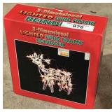 3 Dimensional Wire Frame Reindeer