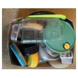 Tray Lot Of Assorted Tupperware & Other
