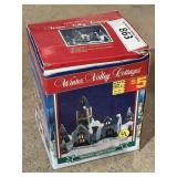 Winter Valley Cottages Porcelain Lighted House