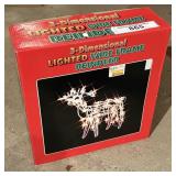3 Dimensional Wire Frame Reindeer