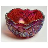 HOBSTAR & ARCHES Amberina Iridescent Carnival