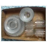16 Piece Set Trellis Collection Crystal Clear