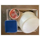 Tray Lot Of Assorted Tupperware & More