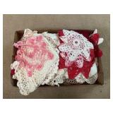 Tray Lot Of Assorted Doilies