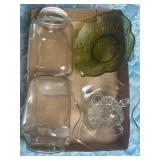 Tray Lot Of Assorted Jar, Canister & More