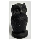 2 1/2ï¿½ Miniature Black Owl Made of Cast Iron