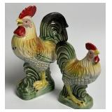 Ceramic Made in Japan Rooster & Chicken 7ï¿½ & 5ï¿½