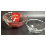Set Of 2 Pyrex Mixing Bowls 1L & 2.5L