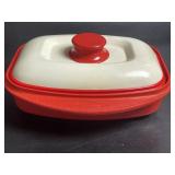 10ï¿½ Range Mate Microwave Grill Nonstick Pan Red