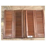 Wood Louver Interior Window Shutter