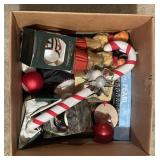 Tray Lot Of Assorted Ornaments & More