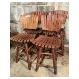 4 Swivel Bar Stools