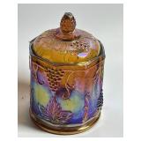 Indiana Glass Marigold Harvest Grape Carnival