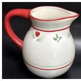 Home Christmas Decor Pitcher 8 1/2ï¿½ w/ Crazing