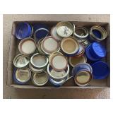 Tray Lot Of Assorted Jar Lids