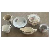 Tray Lot Consisting Of S&T Sugar Bowl, Creamer,