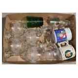 Assorted Christmas Stemware, Christmas Mugs & More