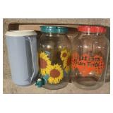 Tray Lot Of Assorted Tea Jugs & More