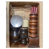 Tray Lot Of Assorted Candle Holders & More