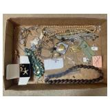 Tray Lot Of Assorted Costume Jewelry