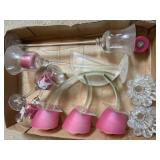 Tray Lot of Decorative Candle Holders