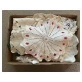 Tray Lot Of Assorted Doilies