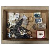 Tray Lot Of Assorted Costume Jewelry